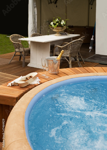 luxury spa bath