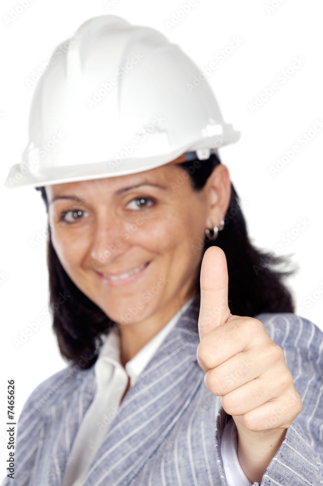 Woman whit thumb up Woman whit thumb up