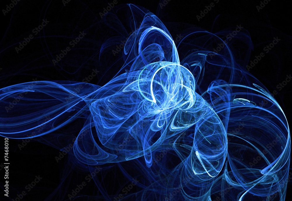 Fototapeta premium Abstract composition blue