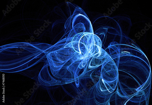Abstract composition blue