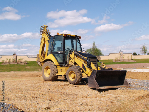 front end loader at a construction site