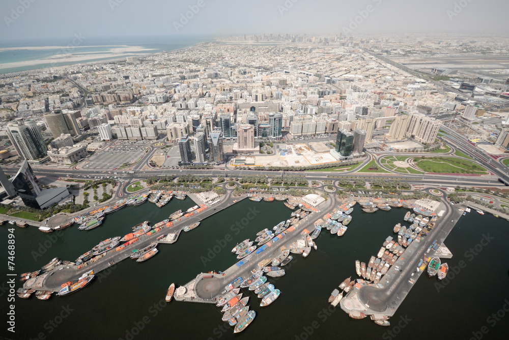 Dhow Port In Deira In Old Dubai