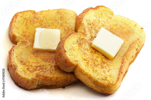 french toast with butter