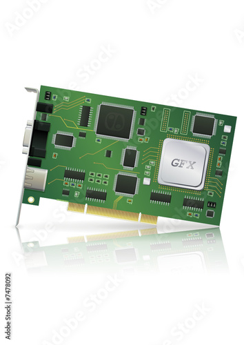 Carte graphique (reflet)