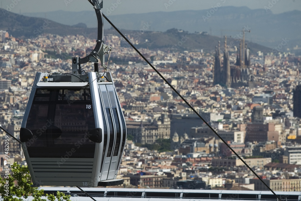Fototapeta premium Telefèric de Montjuïc 