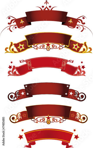 Red banners