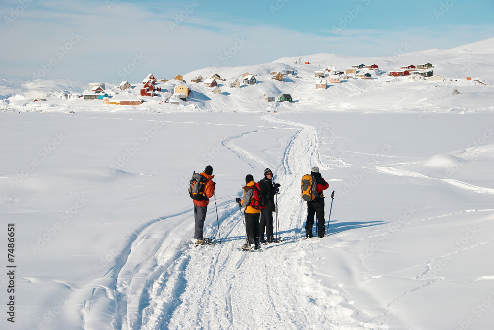 Snow shoes in Greenland