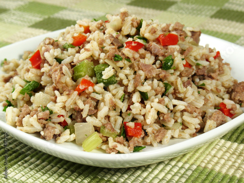Plate of Dirty Rice