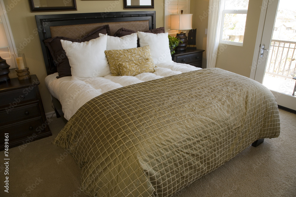 Obraz premium Modern luxury home bedroom.