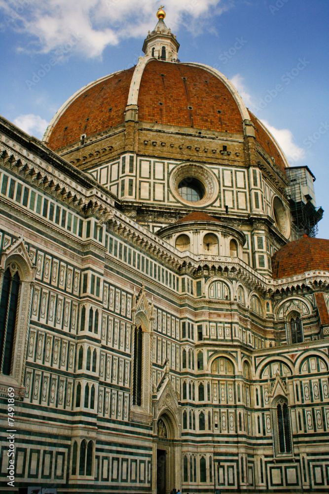 Florence cathedral dome side view