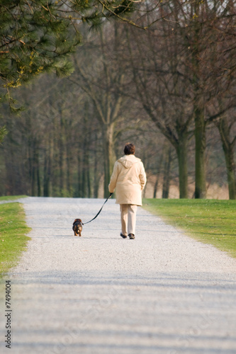 Spaziergang mit Hund