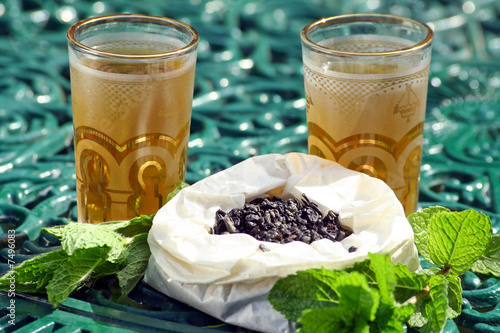 Thé à la menthe photo