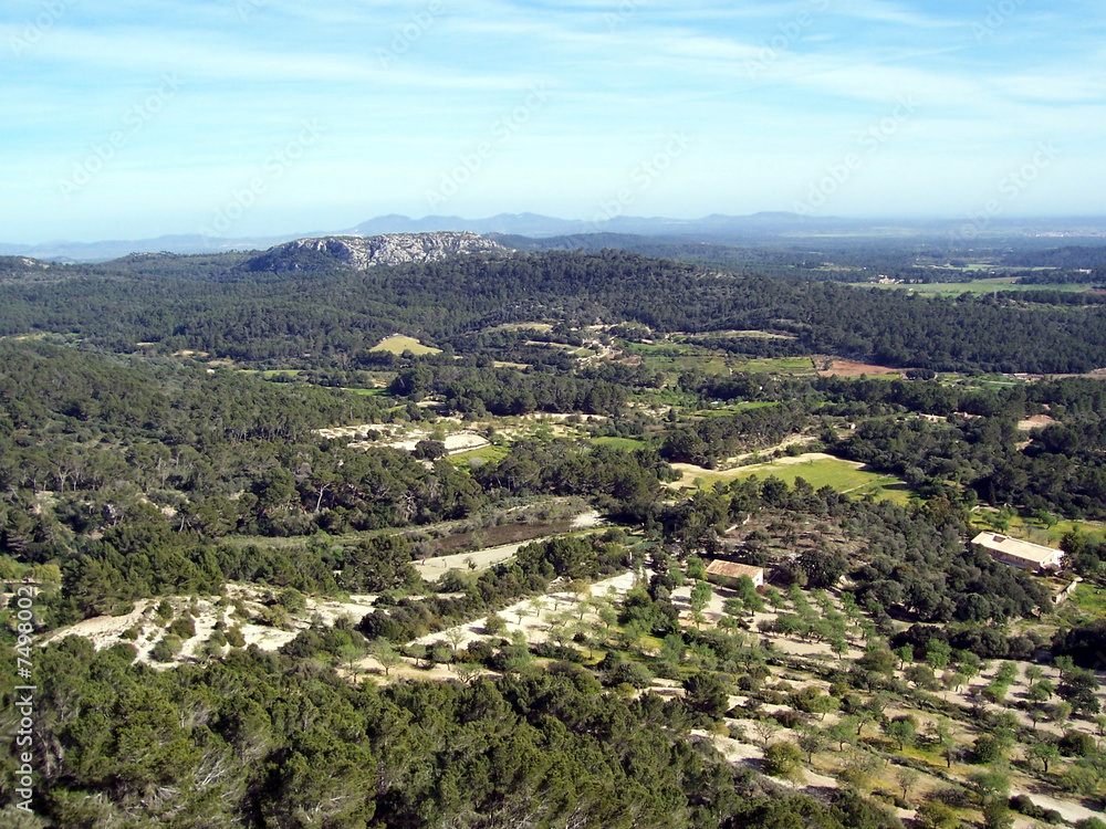 Blick vom Puig de Randa , Mallorca