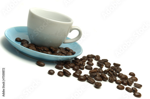 Coffee Cup And Beans
