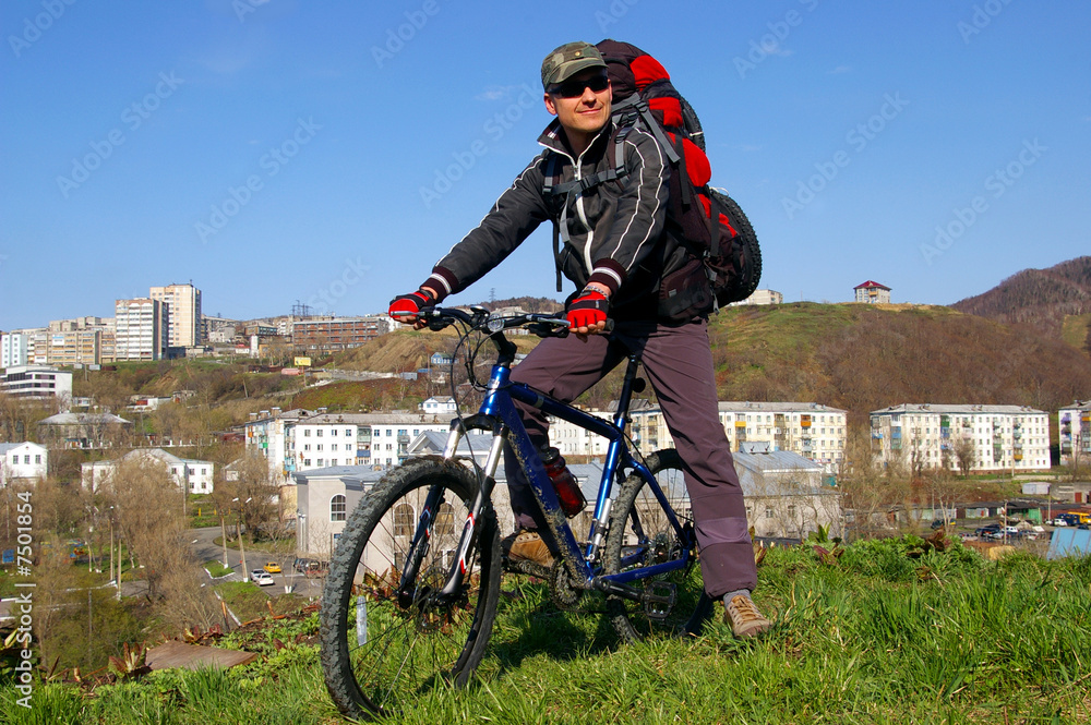 Fototapeta premium The Bicyclist.