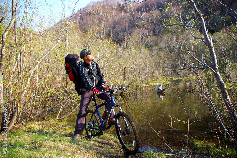 Obraz premium The Bicyclist.