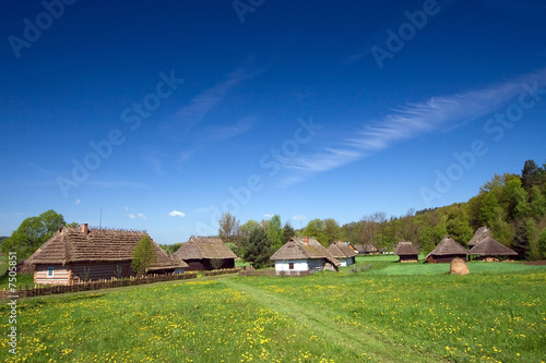 Traditional old Polish village