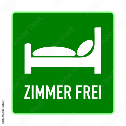 schild zimmer frei