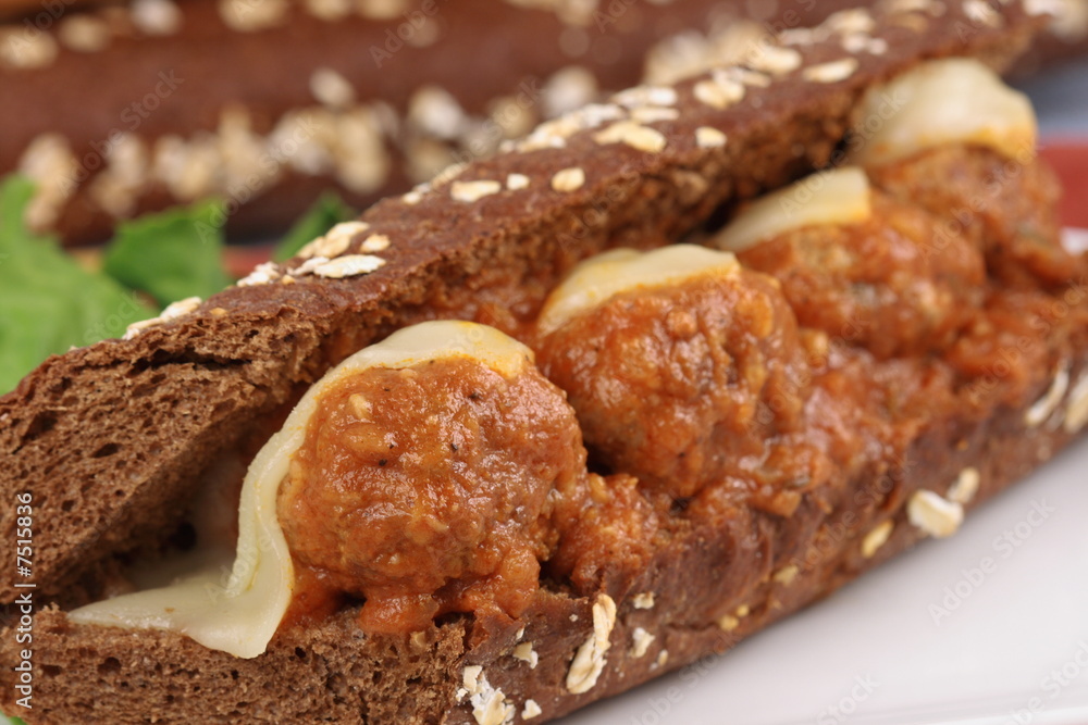 delicious meatballs sandwich delicious meatballs sandwich