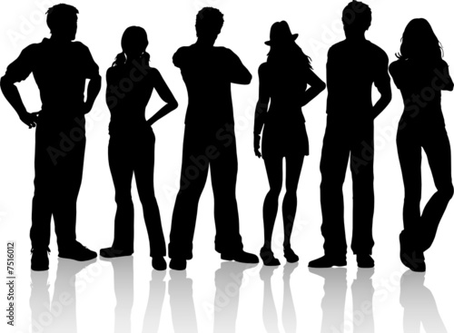 Group of casual people