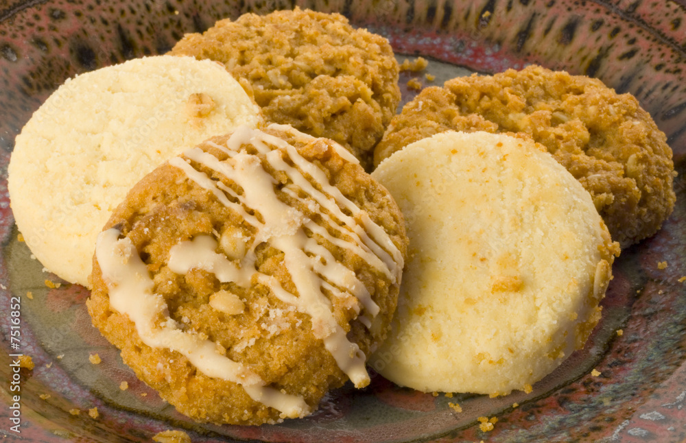 Fototapeta premium Biscuits on a plate