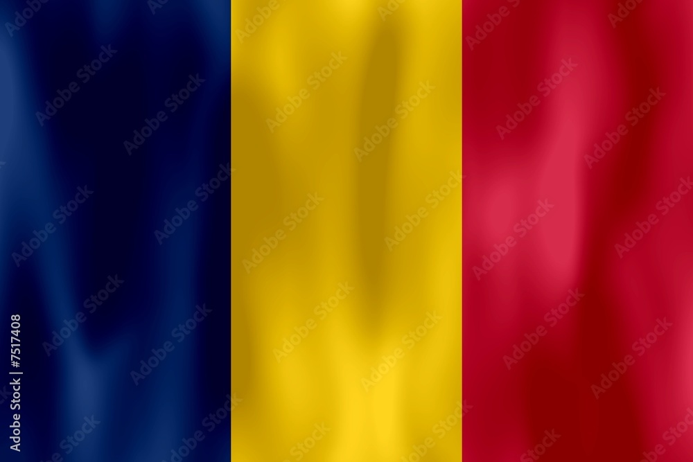 Fototapeta premium drapeau tchad chad flag
