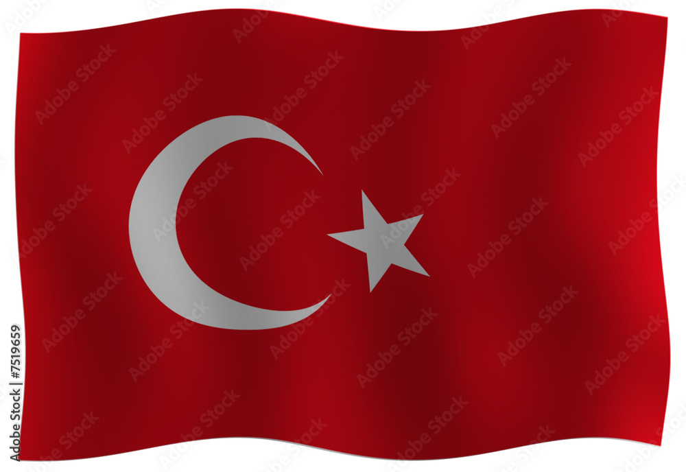 Obraz premium drapeau turquie