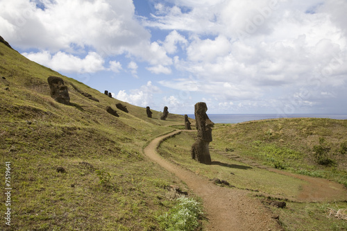 statues at easter island