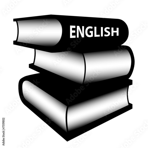 Pile of English books