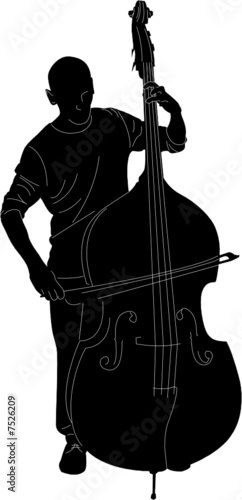 Vector a series-contour of the musician