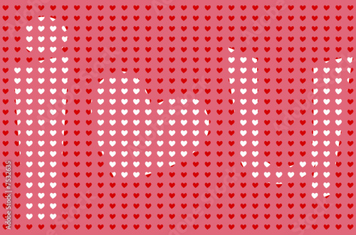 I love you (heart-shaped) / Valentine Day, Mother's Day, etc.