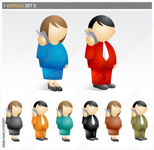 Business people - officio icon set