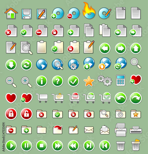 Set of Icon - web and application