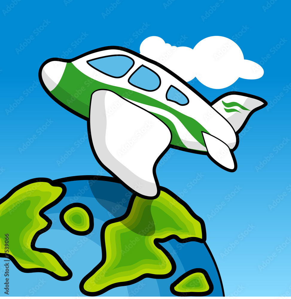 Naklejka premium Air Travelling