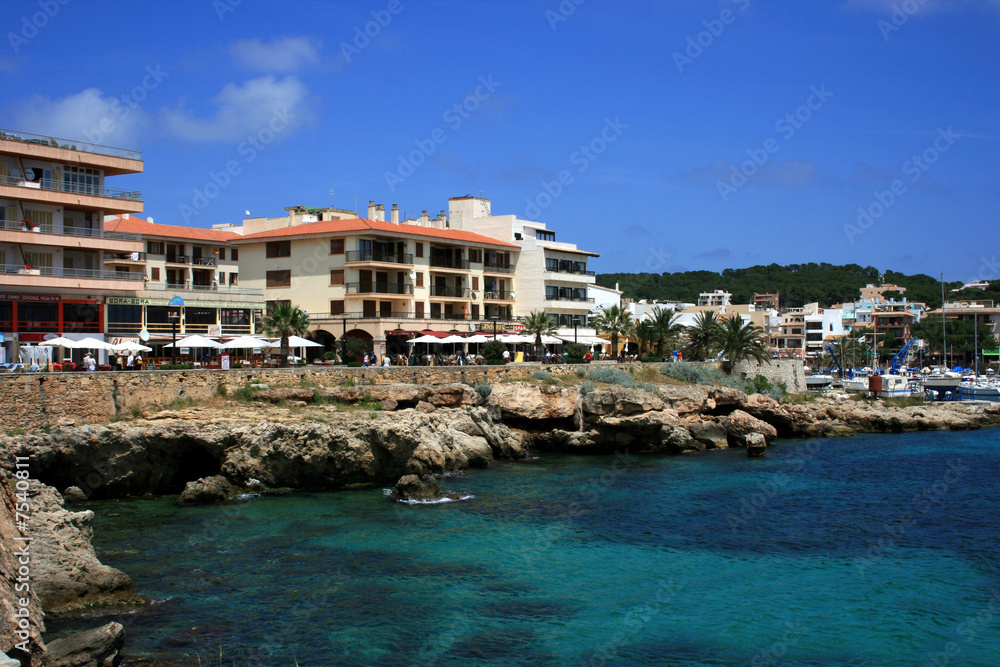 Fototapeta premium Promenade von Cala Rajada, Mallorca