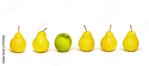 Stand out from crowd with apple and pears