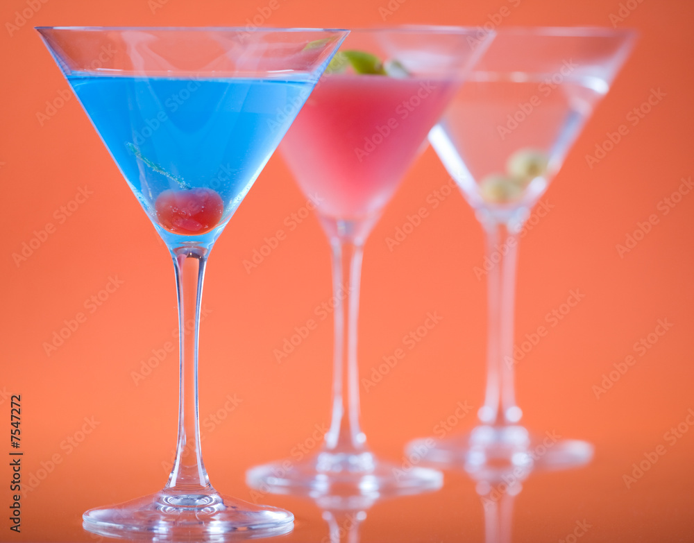 Color in martini glass
