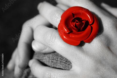 Red rose ring photo