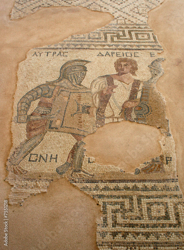 Cyprus - The Gladiator Mosaic at Curium