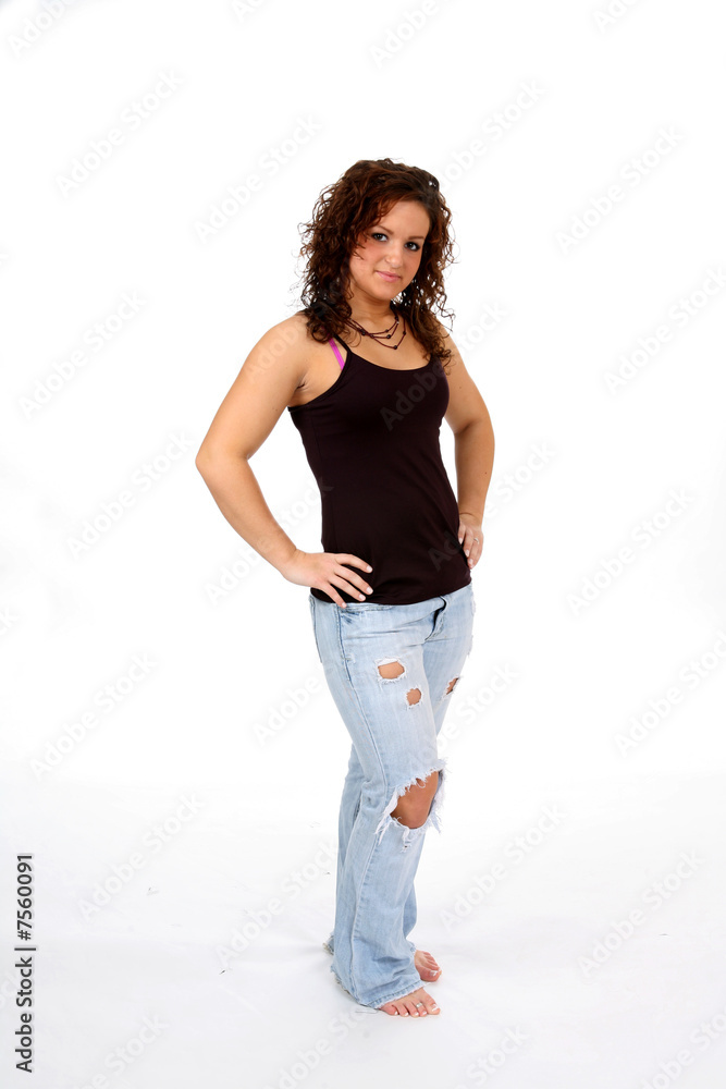 Teens in ripped jeans 2025