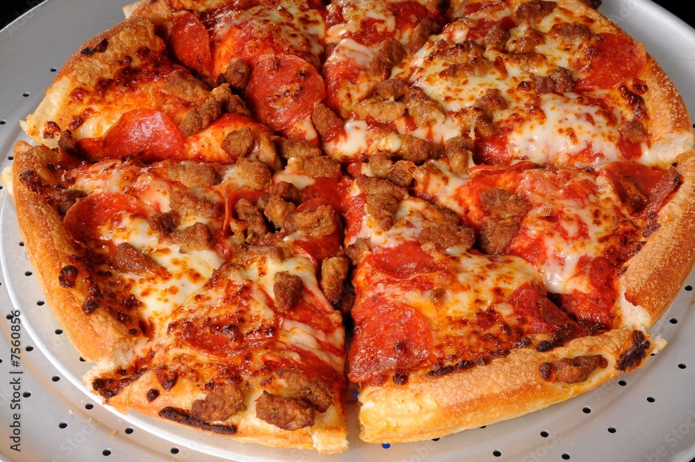 Sausage And Pepperoni Pizza Sausage And Pepperoni Pizza