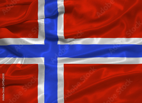 Fotografie Norway Flag 3