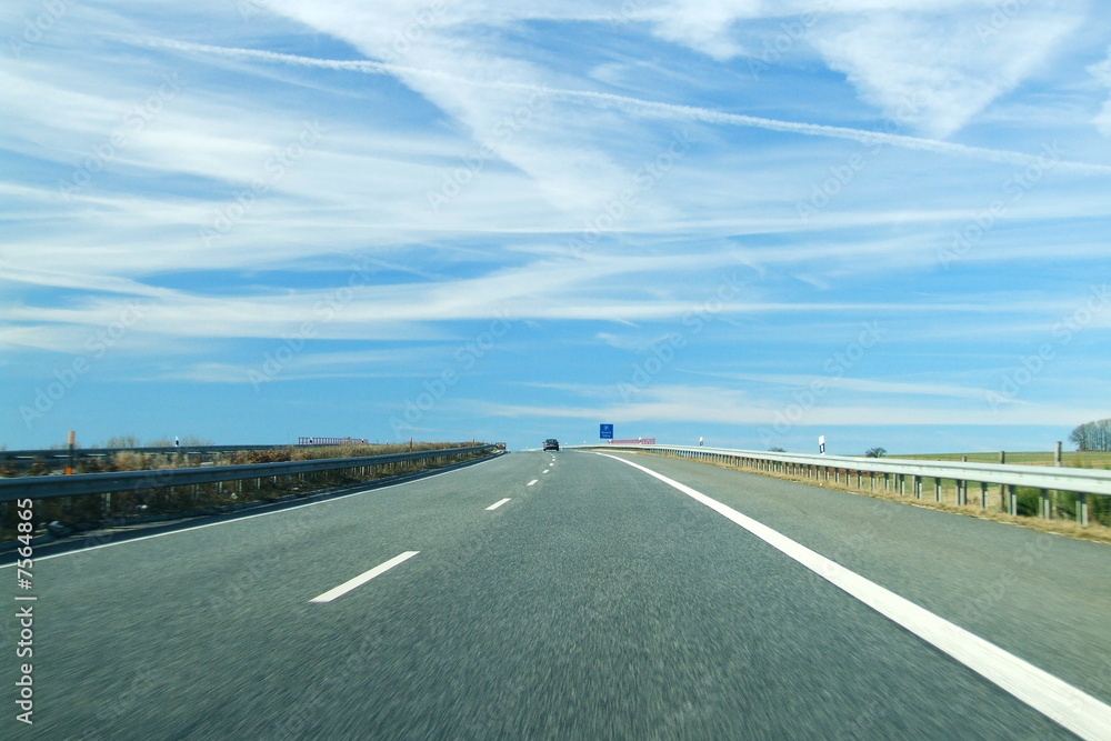 Fototapeta premium leere Autobahn