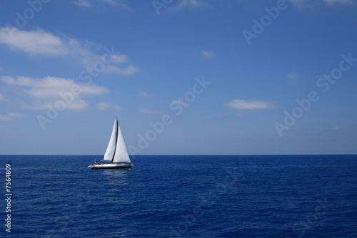Fototapeta Naklejka Na Ścianę i Meble -  Sailing in Greece around Lefkas island