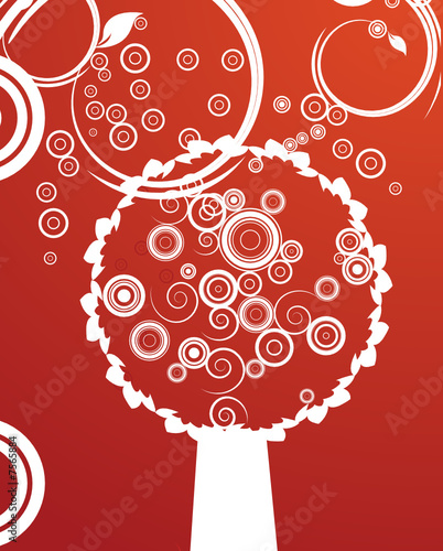 abstract tree illustration