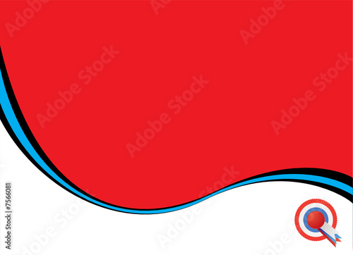 American election inspired background with plenty of copy space
