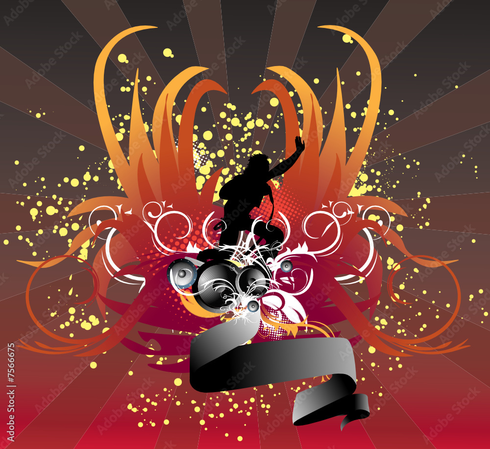 Fototapeta premium disco illustration