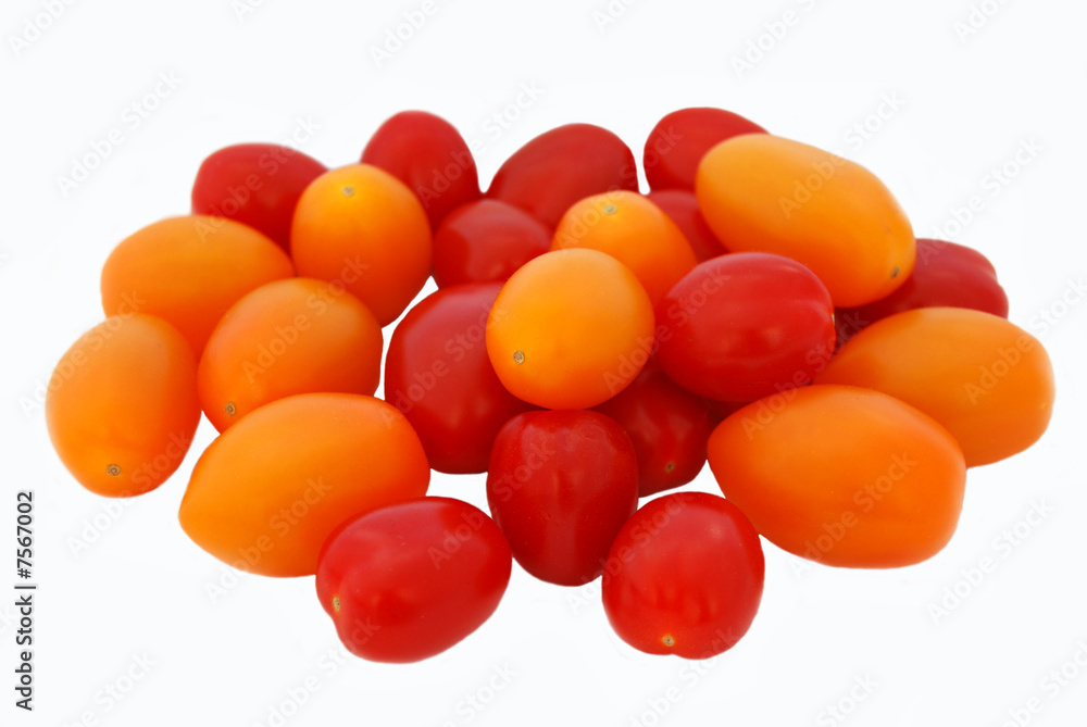Tomates cerise rouge et jaune