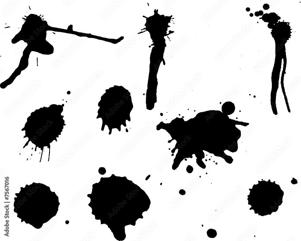 ink splatters