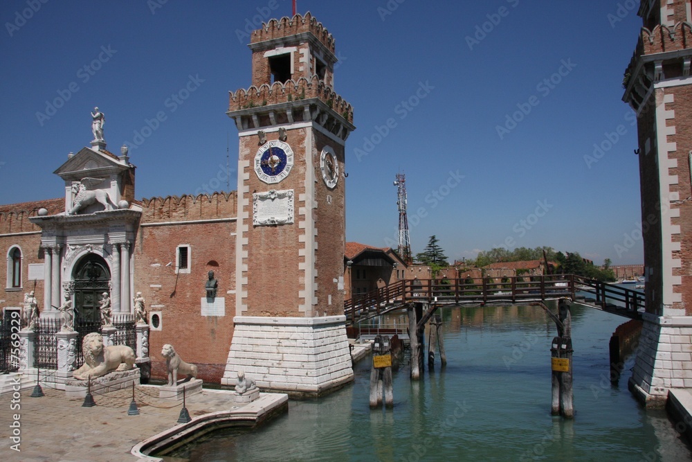 The Arsenale gateway in Venice